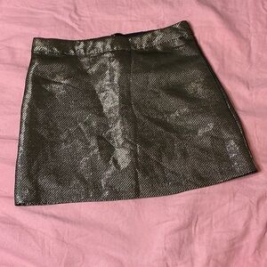 H&M Shimmering Black Mini Skirt